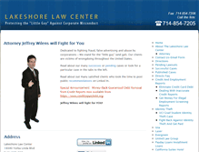 Tablet Screenshot of lakeshorelaw.org